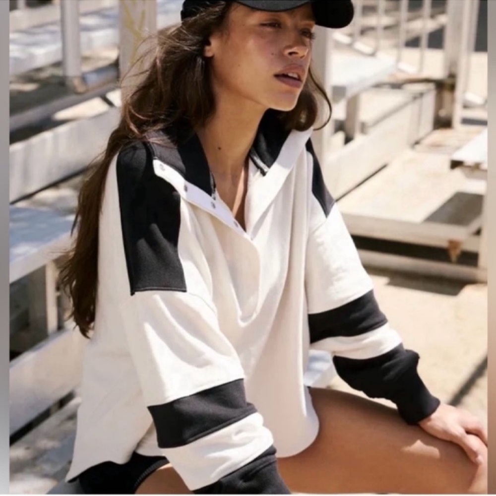 NWT Free People Movement | Warm Down Colorblock Pullover | XS